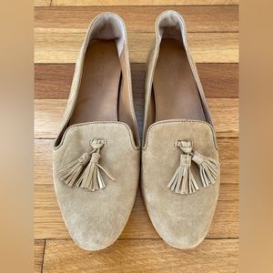 J. Crew Tassel Loafers | Camel Microsuede